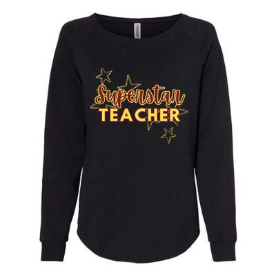 Superstar Teacher Teacher Back To School Womens California Wash Sweatshirt