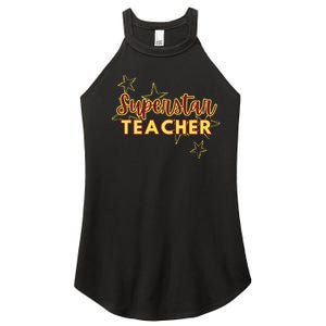 Superstar Teacher Teacher Back To School Women's Perfect Tri Rocker Tank