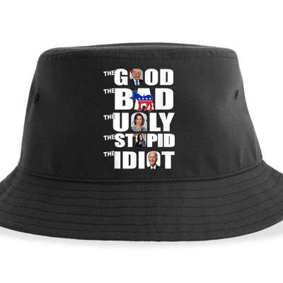 Support Trump The Good The Bad The Ugly The Stupid The Idiot Sustainable Bucket Hat