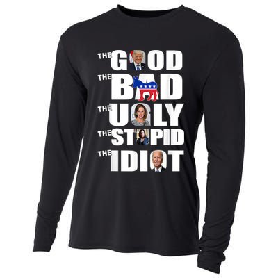 Support Trump The Good The Bad The Ugly The Stupid The Idiot Cooling Performance Long Sleeve Crew