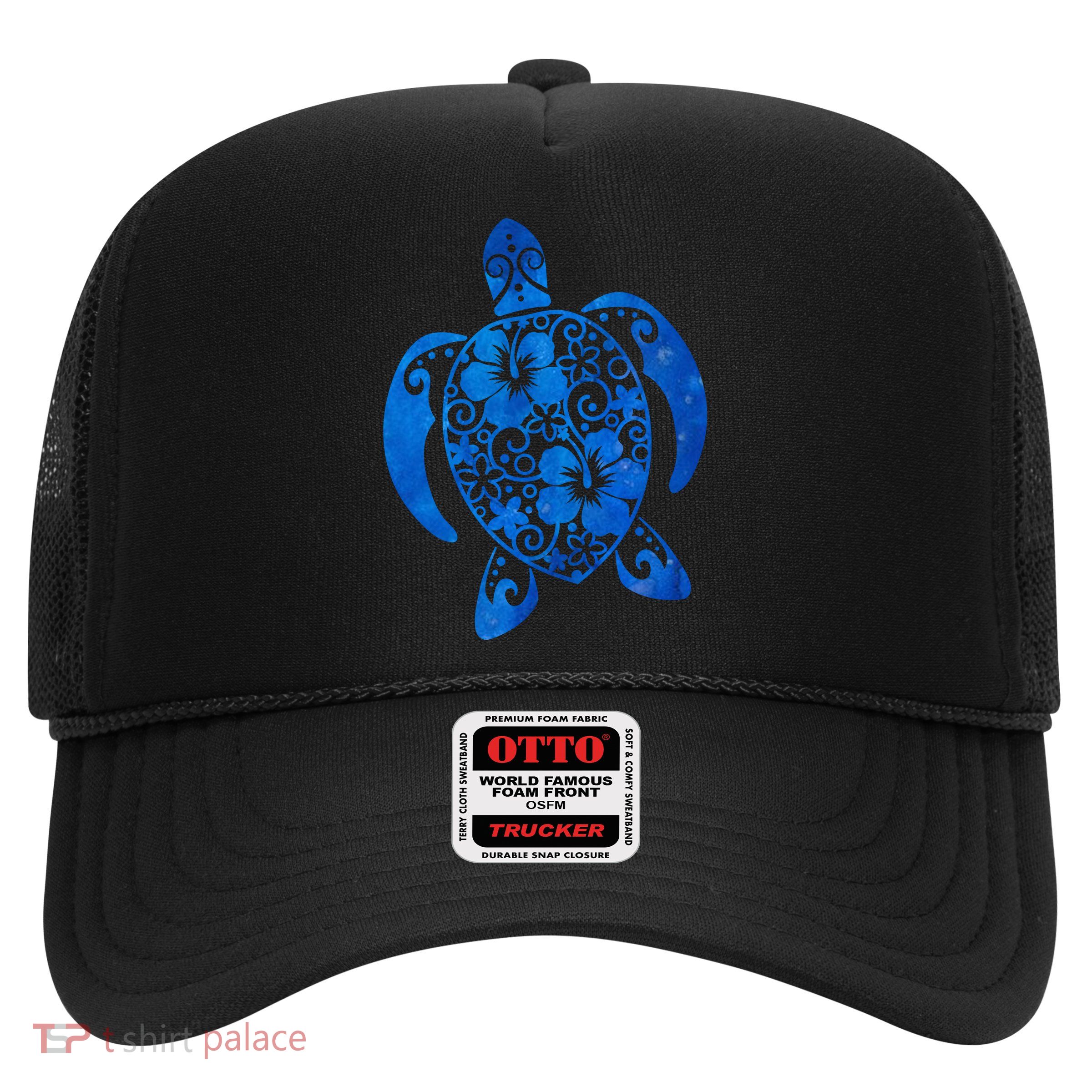 Summer Tropical Turtle Trucker Hat