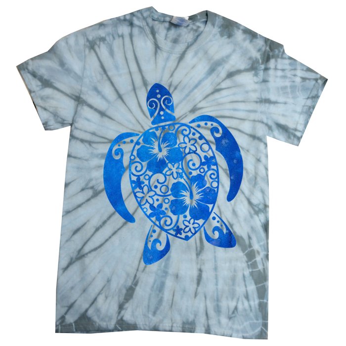 Summer Tropical Turtle Tie-Dye T-Shirt