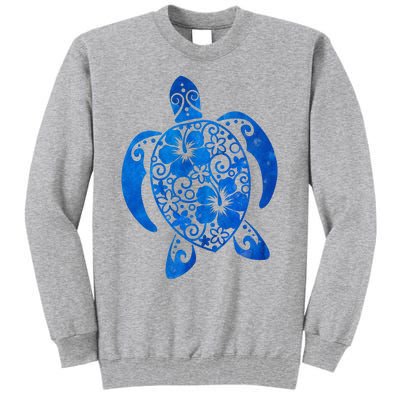 Summer Tropical Turtle Tall Sweatshirt