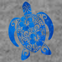 Summer Tropical Turtle Toddler Hoodie