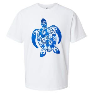 Summer Tropical Turtle Sueded Cloud Jersey T-Shirt