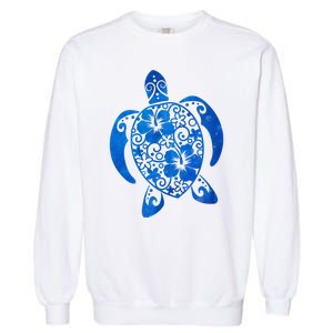 Summer Tropical Turtle Garment-Dyed Sweatshirt