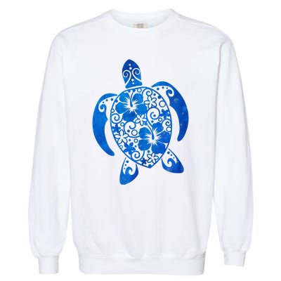 Summer Tropical Turtle Garment-Dyed Sweatshirt