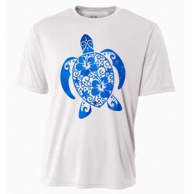 Summer Tropical Turtle Cooling Performance Crew T-Shirt