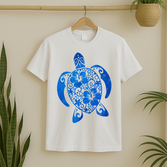 Summer Tropical Turtle T-Shirt
