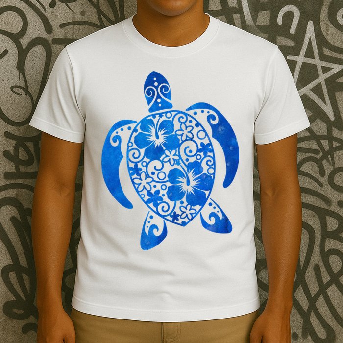 Summer Tropical Turtle T-Shirt
