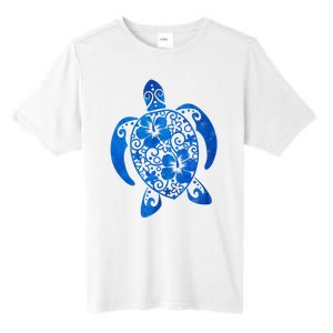 Summer Tropical Turtle Tall Fusion ChromaSoft Performance T-Shirt