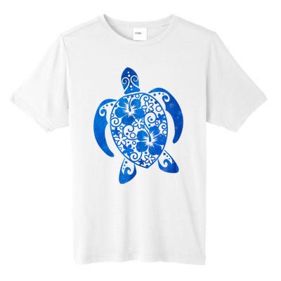 Summer Tropical Turtle Tall Fusion ChromaSoft Performance T-Shirt