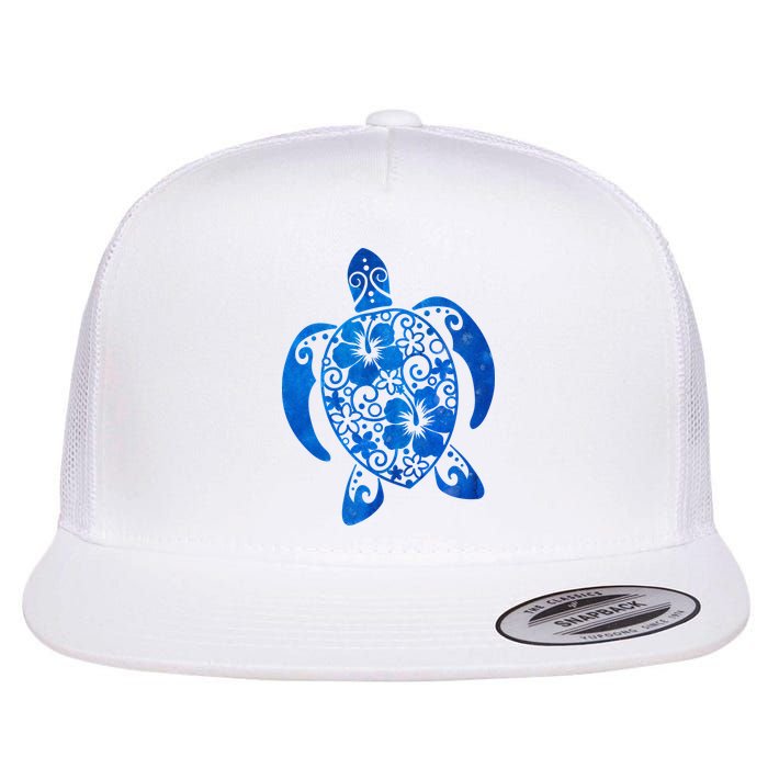 Summer Tropical Turtle Flatbill Hat