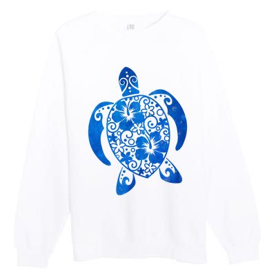 Summer Tropical Turtle Premium Crewneck Sweatshirt