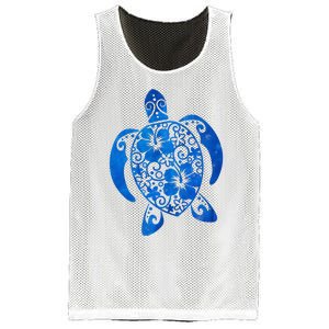 Summer Tropical Turtle Mesh Reversible Basketball Jersey Tank