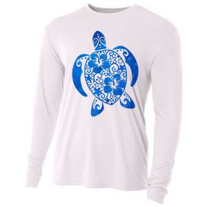 Summer Tropical Turtle Cooling Performance Long Sleeve Crew