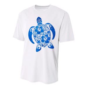 Summer Tropical Turtle Performance Sprint T-Shirt