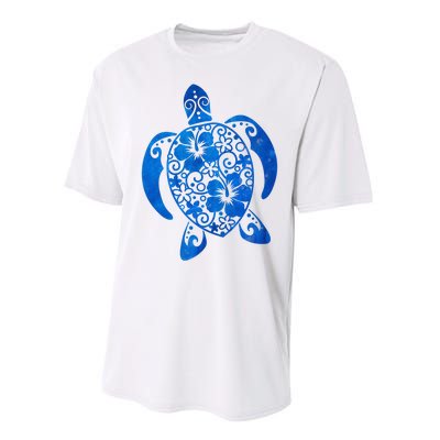 Summer Tropical Turtle Performance Sprint T-Shirt