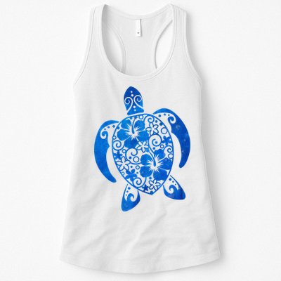 Summer Tropical Turtle Womens Tank Top
