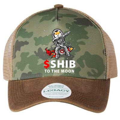 Shib To The Moon Shiba Inu Coin Crypto Legacy Tie Dye Trucker Hat