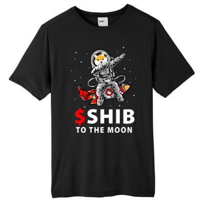 Shib To The Moon Shiba Inu Coin Crypto Tall Fusion ChromaSoft Performance T-Shirt