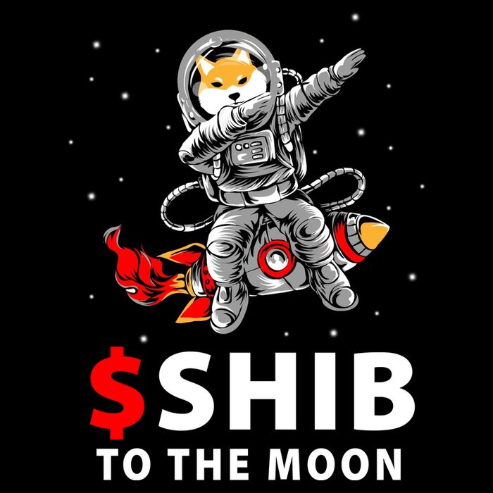 Shib To The Moon Shiba Inu Coin Crypto Cropped Pullover Crew
