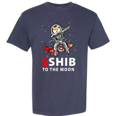 Shib To The Moon Shiba Inu Coin Crypto Garment-Dyed Heavyweight T-Shirt