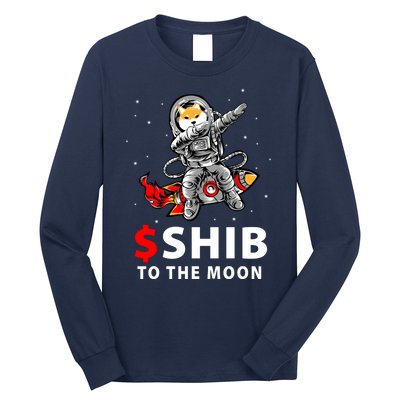 Shib To The Moon Shiba Inu Coin Crypto Long Sleeve Shirt