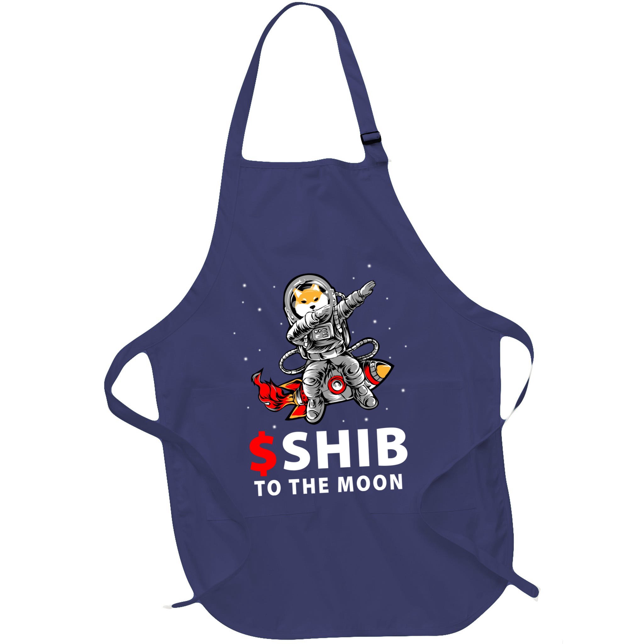 Shib To The Moon Shiba Inu Coin Crypto Apron