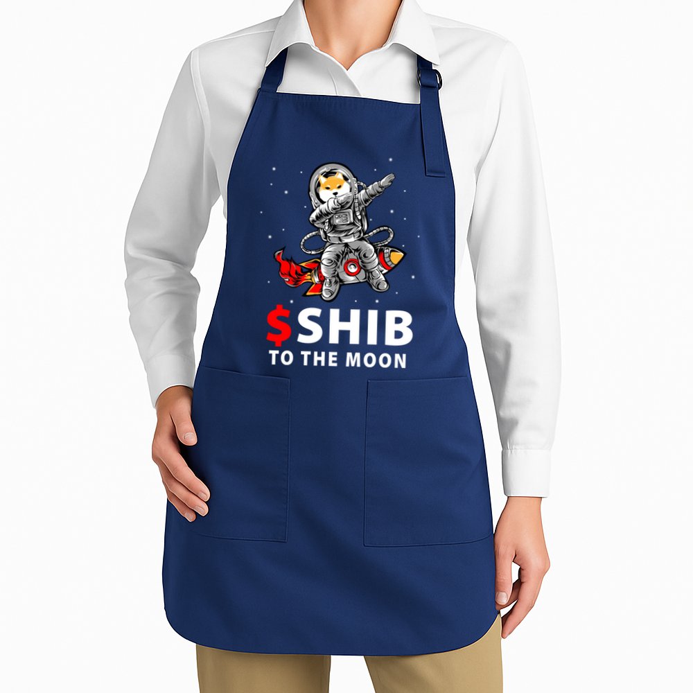 Shib To The Moon Shiba Inu Coin Crypto Apron