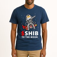 Shib To The Moon Shiba Inu Coin Crypto Tall T-Shirt
