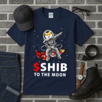 Shib To The Moon Shiba Inu Coin Crypto Tall T-Shirt