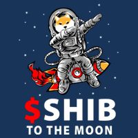 Shib To The Moon Shiba Inu Coin Crypto Drawstring Bag