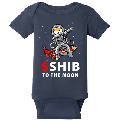 Shib To The Moon Shiba Inu Coin Crypto Baby Bodysuit