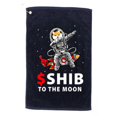 Shib To The Moon Shiba Inu Coin Crypto Golf Towel