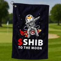 Shib To The Moon Shiba Inu Coin Crypto Golf Towel