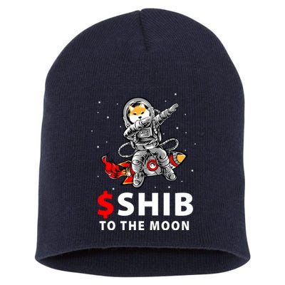 Shib To The Moon Shiba Inu Coin Crypto Short Acrylic Beanie