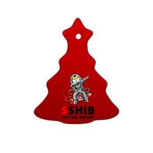 Shib To The Moon Shiba Inu Coin Crypto Ceramic Tree Ornament