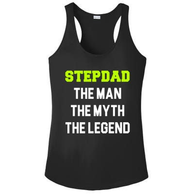 Stepdad The The Myth The Legend Cool Stepdad Gift Ladies PosiCharge Competitor Racerback Tank