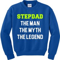 Stepdad The The Myth The Legend Cool Stepdad Gift Kids Sweatshirt