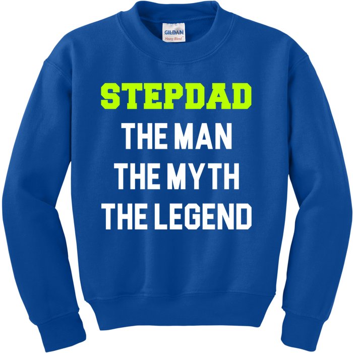 Stepdad The The Myth The Legend Cool Stepdad Gift Kids Sweatshirt