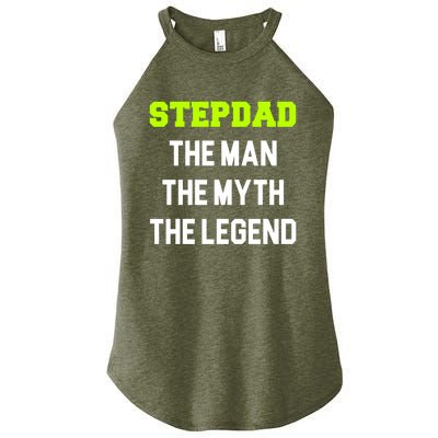 Stepdad The The Myth The Legend Cool Stepdad Gift Women’s Perfect Tri Rocker Tank