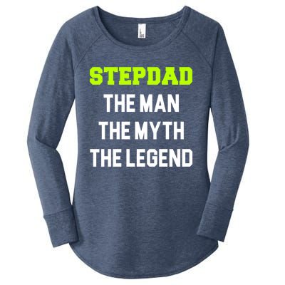 Stepdad The The Myth The Legend Cool Stepdad Gift Women's Perfect Tri Tunic Long Sleeve Shirt