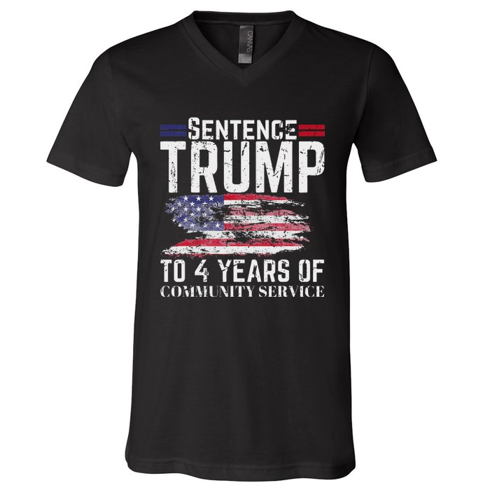 Sentence Trump To 4 Years Of Community Service V-Neck T-Shirt