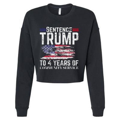 Sentence Trump To 4 Years Of Community Service Cropped Pullover Crew