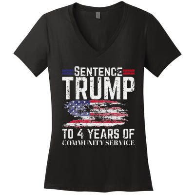 Sentence Trump To 4 Years Of Community Service Women's V-Neck T-Shirt