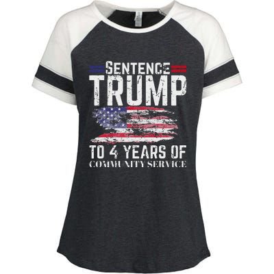 Sentence Trump To 4 Years Of Community Service Enza Ladies Jersey Colorblock Tee