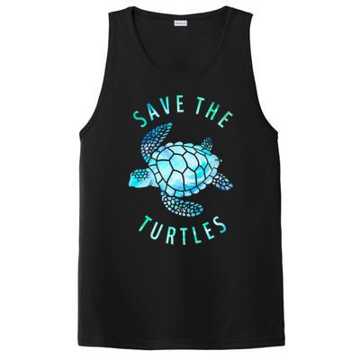 Save The Turtles Sea Turtle Tie Dye Ocean Wildlife Earth Day PosiCharge Competitor Tank