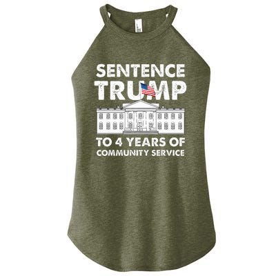 Sentence Trump To 4 Years Of Community Service Women’s Perfect Tri Rocker Tank