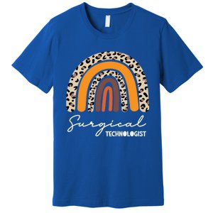 Surgical Technologist Technician Surg Tech Boho Rainbow Cool Gift Premium T-Shirt